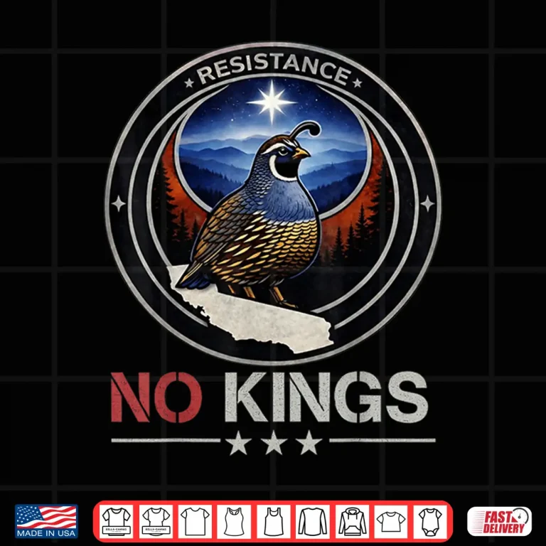 Design California Ca Rebel Bird Alliance Resistance No Kings 2026 Shirt