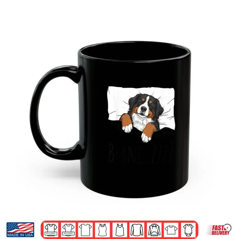 Mug Bernese Mountain Dog Sleepshirt Pajamas Funny Pun Sleepwear Shirt