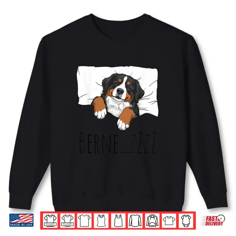 Sweatshirt Bernese Mountain Dog Sleepshirt Pajamas Funny Pun Sleepwear Shirt 1