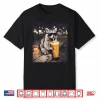 Cool Raccoon Drinking Iced Coffee Animal Meme Graphic Shirt