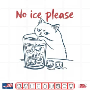 Design Cat No Ice Please Shirt