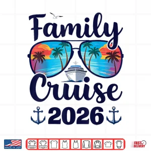 Design Family Cruise 2026 Summer Vacation Matching Family Cruise Shirt