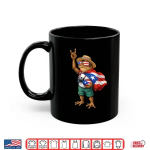Mug Funny Puerto Rico Coqui Frog Funny Football Shirt 1