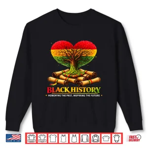 Sweatshirt Honoring Past Inspiring Future Black History Month Fist Tree Shirt