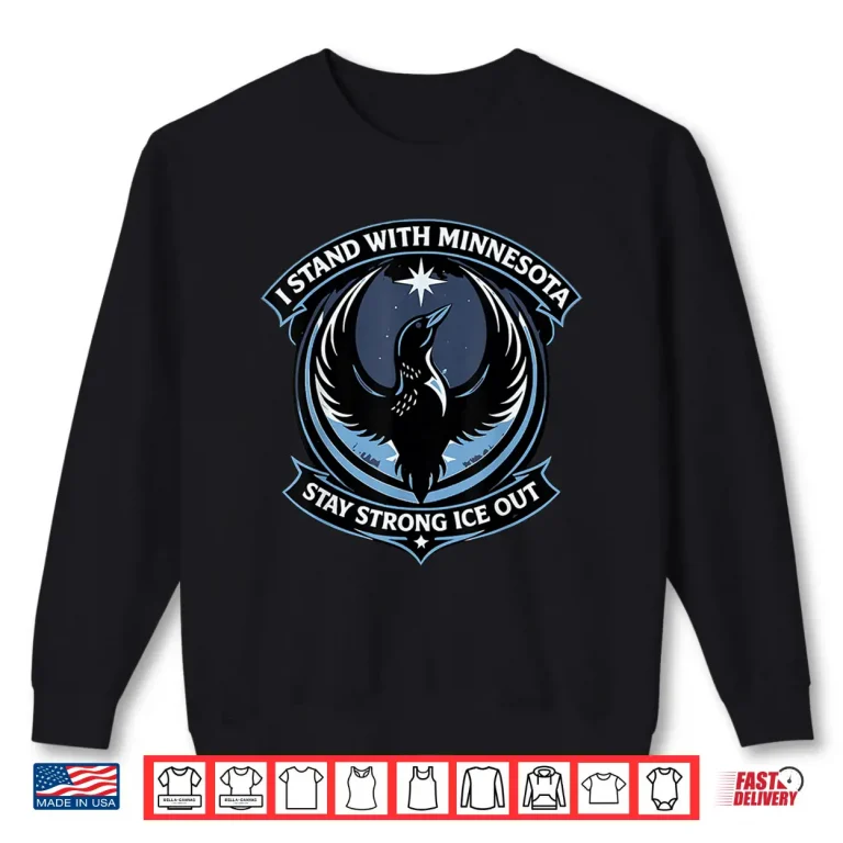 Sweatshirt I Stand With Minnesota Support Local Minnesota Rebel Bird Shirt