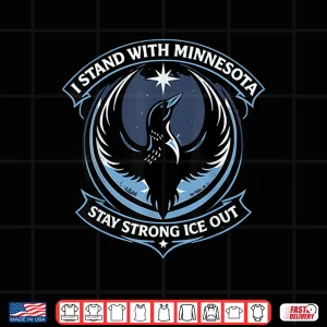 Design I Stand With Minnesota Support Local Minnesota Rebel Bird Shirt