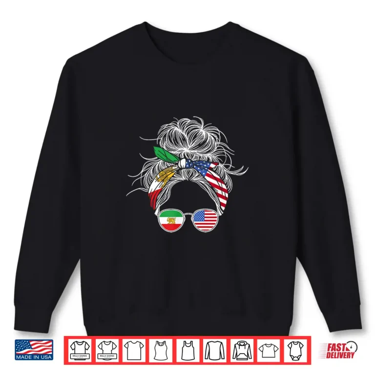 Sweatshirt Persian American Flag Usa Persia Heritage Shirt 1