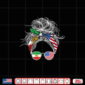 Design Persian American Flag Usa Persia Heritage Shirt 1