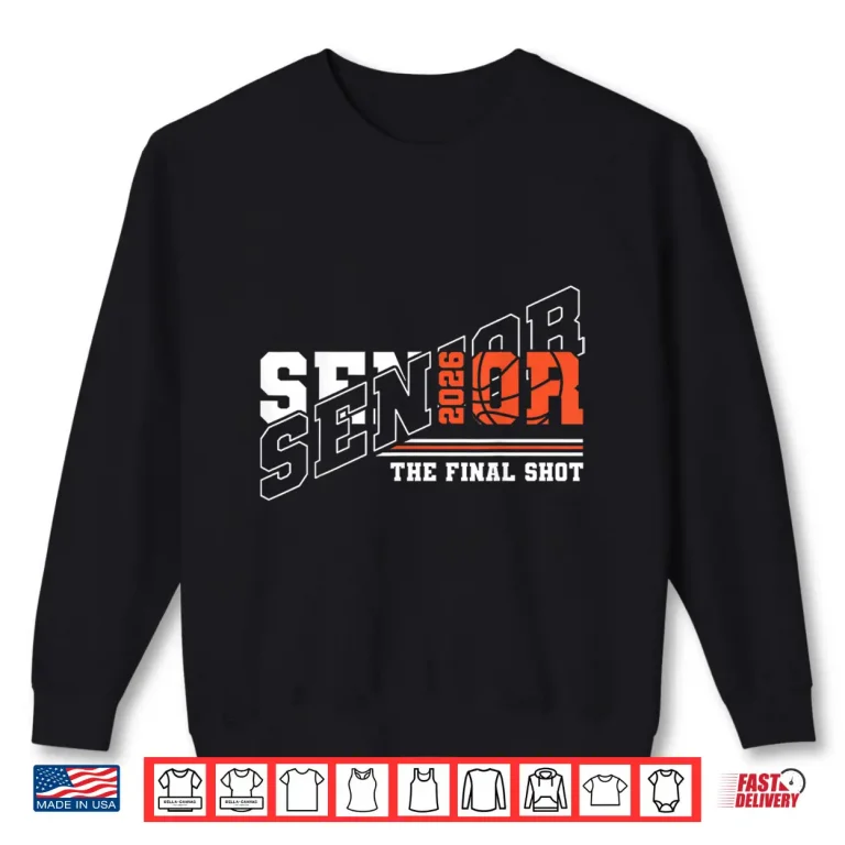 Sweatshirt Senior Basketball Class Of 2026 Crew Basketball Senior Night Shirt