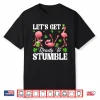 St Patrick’S Day Flamingo Drinking Beer Ready To Stumble Men Shirt