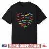 Cute Heart Skateboard Happy Valentine’S Day Kids Boys Gifts Shirt
