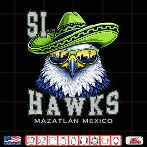 Design Si Hawks Seattle Funny Parody Mexico Vacation Shirt 2