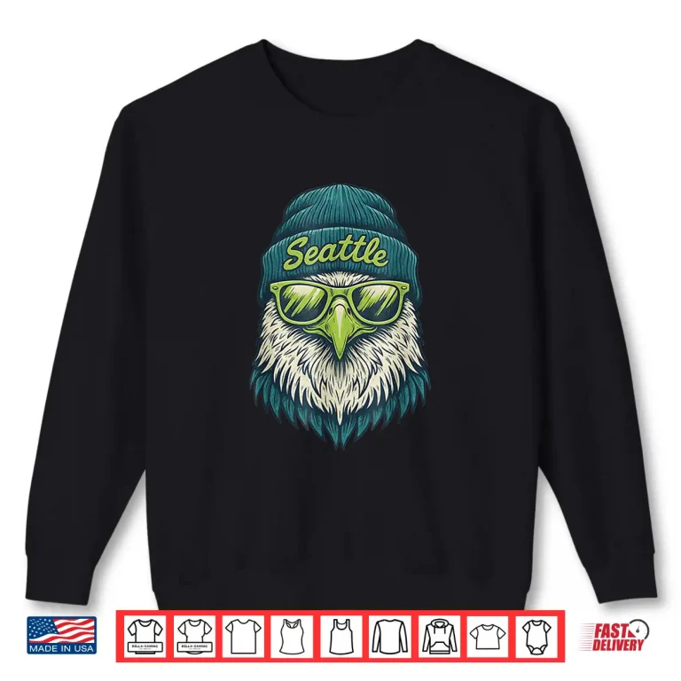 Sweatshirt Vintage Seattle Graphic Bird For Men Women Kids Shirt