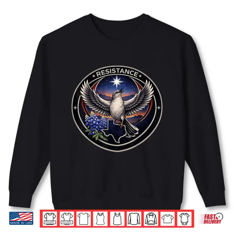Sweatshirt Texas Tx Rebel Bird Alliance Resistance No Kings 2026 Shirt