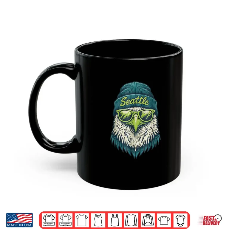 Mug Vintage Seattle Graphic Bird For Men Women Kids Shirt