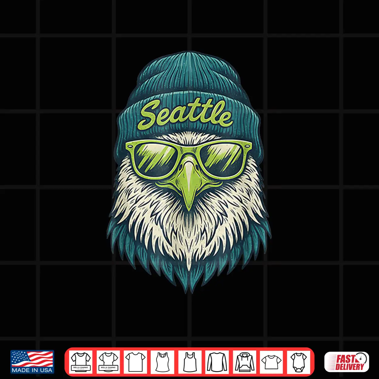 Vintage Seattle Graphic Bird For Men Women Kids Shirt Vintage Seattle Graphic Bird For Men Women Kids Shirt