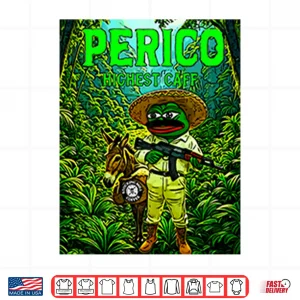 Design Perico Valdez Highest Caff Pepe Frog Meme Donkey Shirt