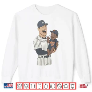 Sweatshirt Yankees Holding Crying Mets Baby Shirt