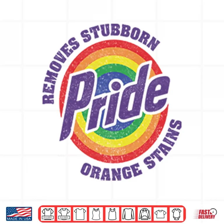 Design Resist Trump Removes Stubborn Orange Stains LGBT Pride Shirt