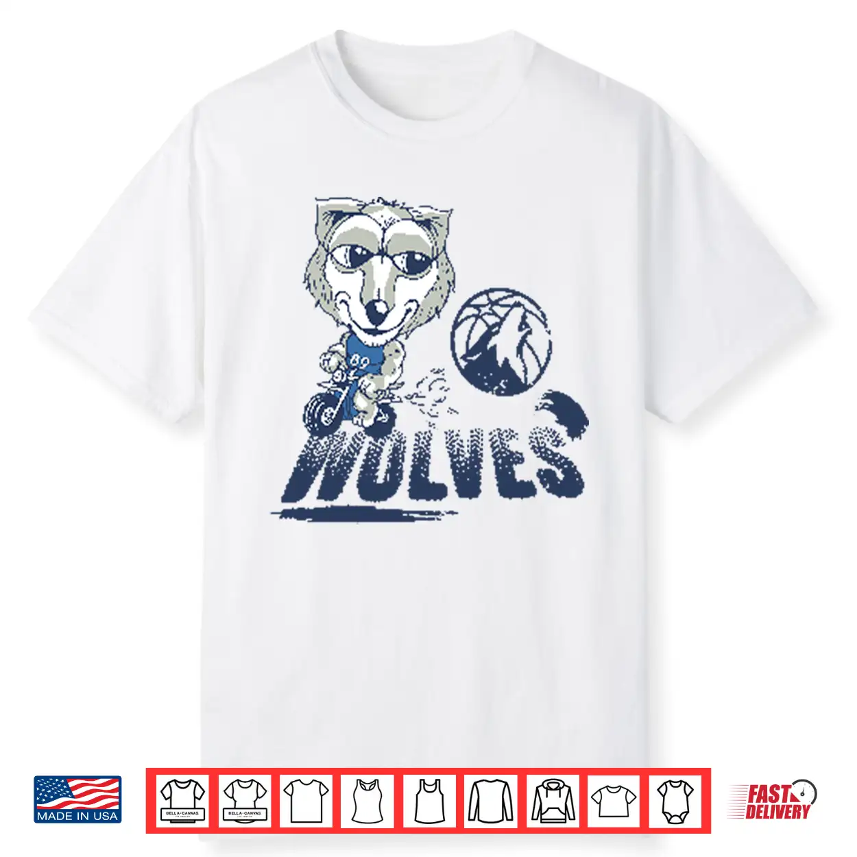 Minnesota Timberwolves Mascot Riding Motorbike Shirt Minnesota Timberwolves Mascot Riding Motorbike Shirt