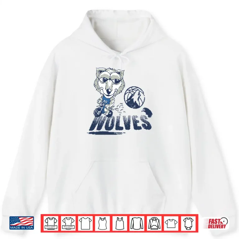Minnesota Timberwolves Mascot Riding Motorbike Shirt 1 Hoodie Minnesota Timberwolves Mascot Riding Motorbike Shirt