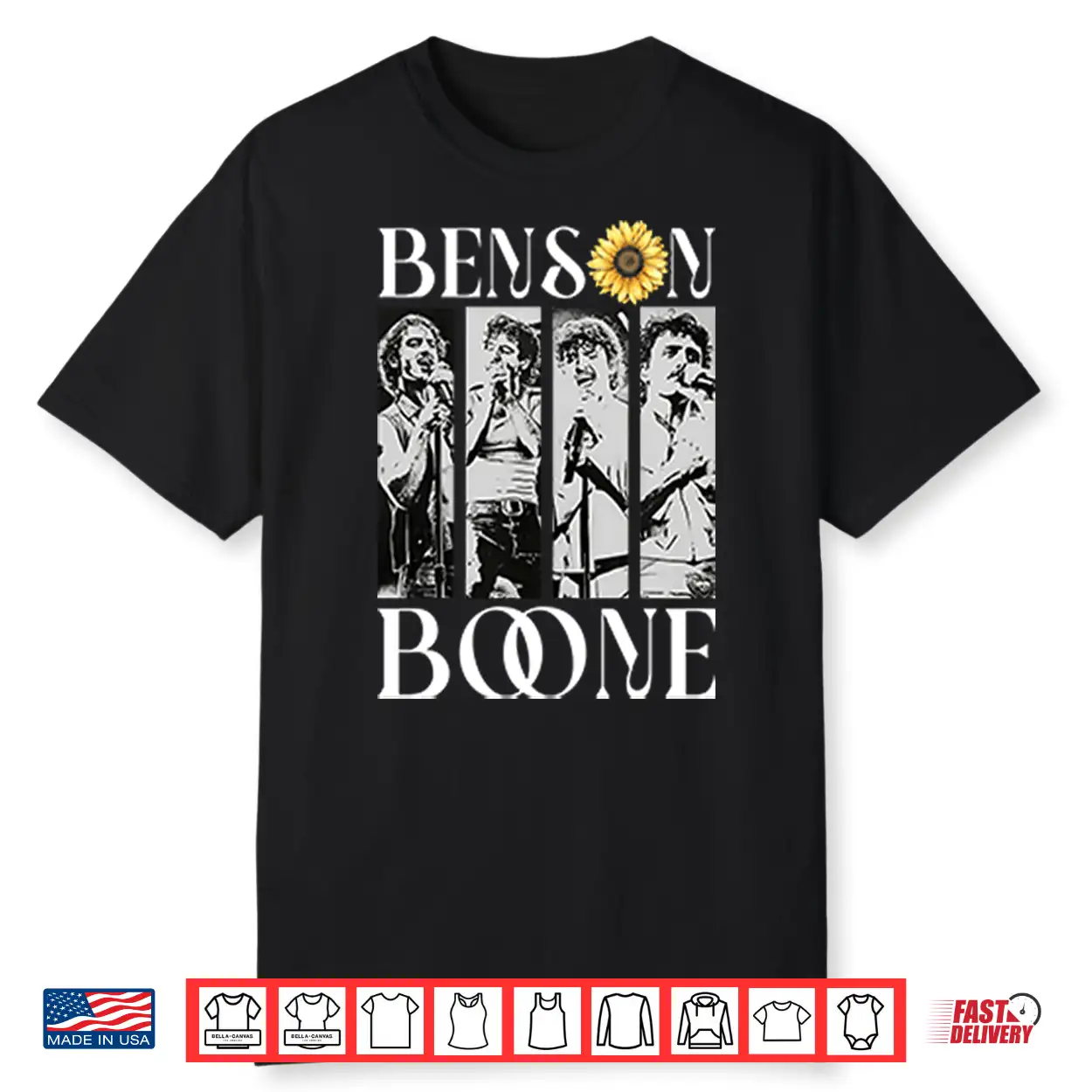 Sunflower Accent Benson Boone Music Shirt Sunflower Accent Benson Boone Music Shirt
