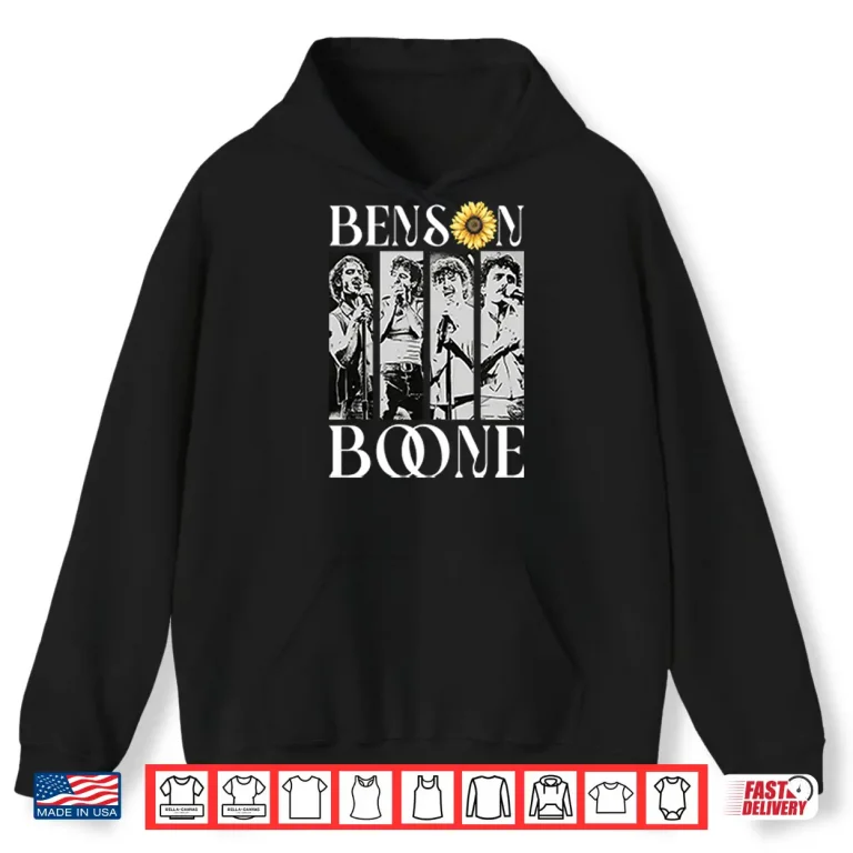 Hoodie Sunflower Accent Benson Boone Music Shirt