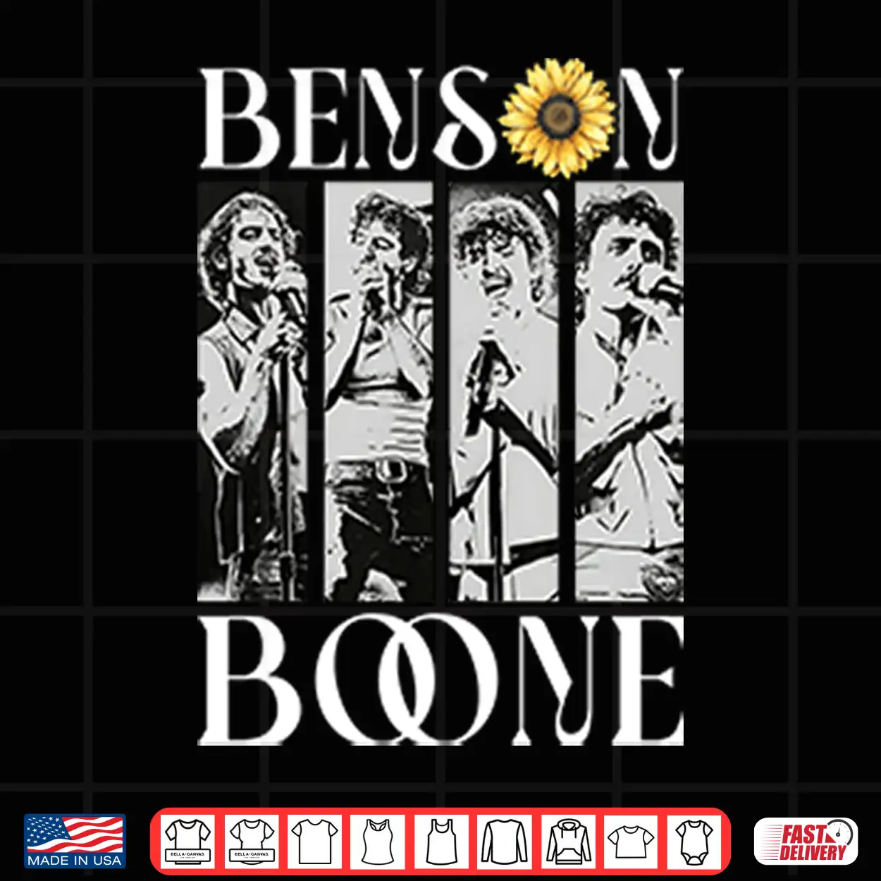 Sunflower Accent Benson Boone Music Shirt Sunflower Accent Benson Boone Music Shirt