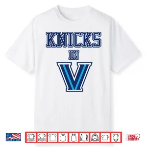 New York Knicks In V Villanova Wildcats Shirt