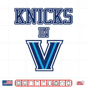 Design New York Knicks In V Villanova Wildcats Shirt