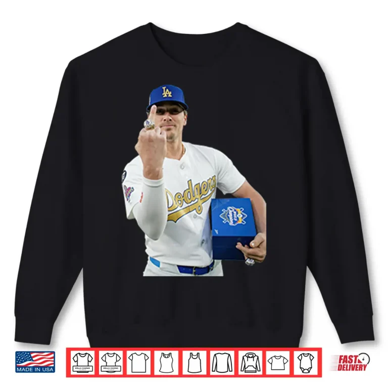 Sweatshirt Los Angeles Dodgers Kike Hernandez Ring Middle Finger Shirt