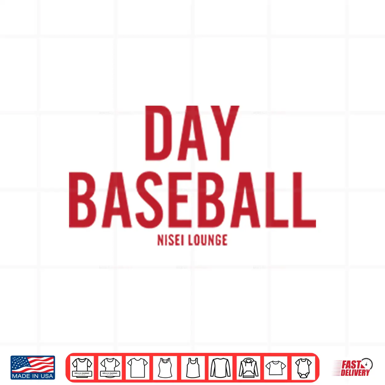 Day Baseball By Nisei Lounge Shirt Day Baseball By Nisei Lounge Shirt