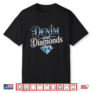 Denim And Diamonds Stylish Denim Jeans Shirt