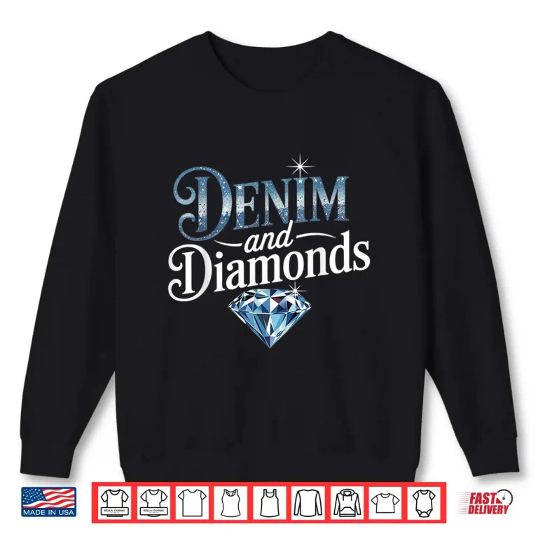 Sweatshirt Denim And Diamonds Stylish Denim Jeans Shirt 1