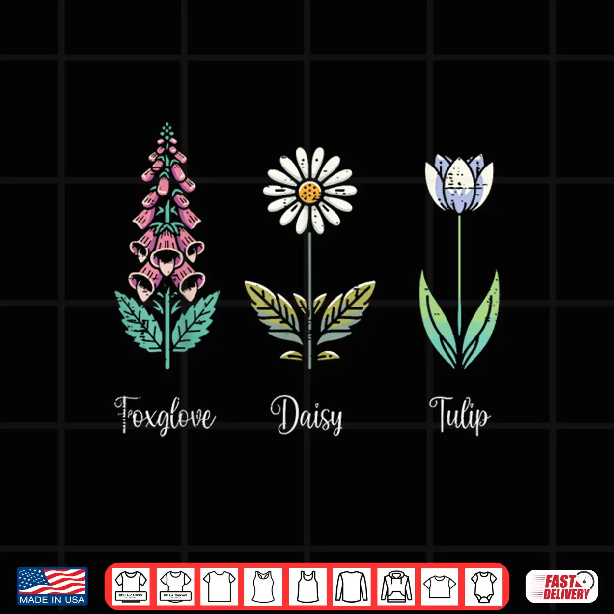 Resist Flowers Foxglove Daisy Tulip Anti Shirt Resist Flowers Foxglove Daisy Tulip Anti Shirt