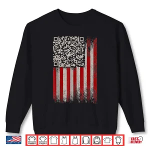 Sweatshirt Funny QR Trump Dancing Dance Code Shirt