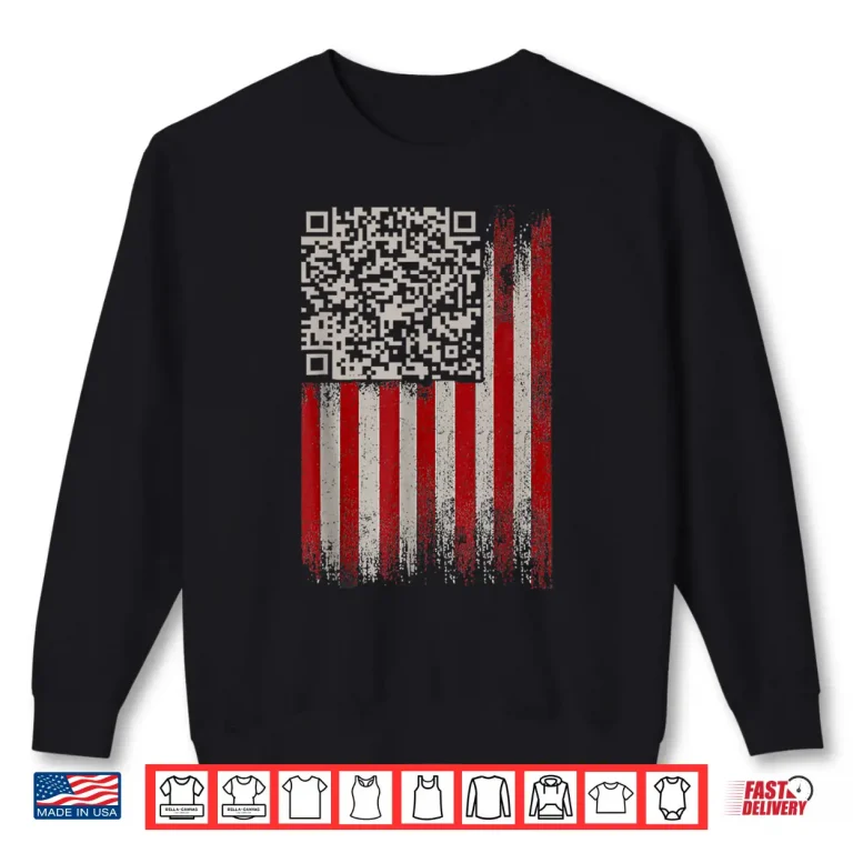 Sweatshirt Funny QR Trump Dancing Dance Code Shirt
