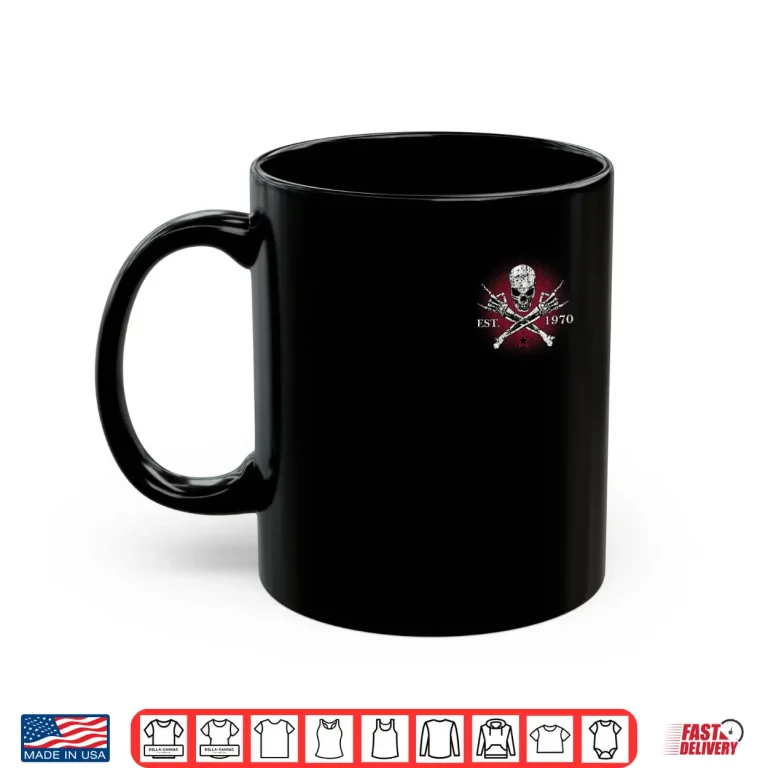 Mug Gen X Est. 1970 The Badass Generation Raised By Skulls Shirt