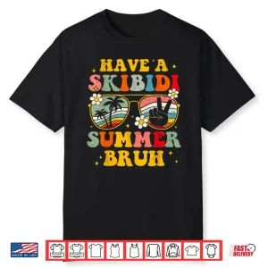 Retro Have A Skibidi Summer Bruh Last Day Of School Shirt