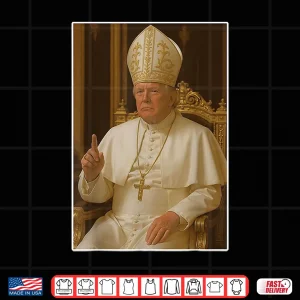 Design Trump as Vatican Church Pope Trump Funny Vatican Christian Shirt