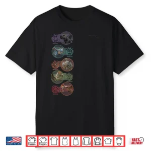 Black-T-Shirt-Dreamworks Dragons Class Types Shirt