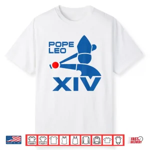 White-T-Shirt-Da Pope Leo Xiv Baseball Shirt