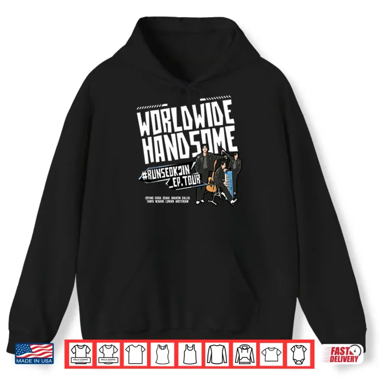 Hoodie Jin BTS Worldwide Handsome Tour Shirt