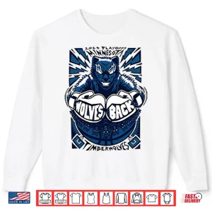 Sweatshirt Minnesota Timberwolves 2025 Playoffs Wolves Back Shirt