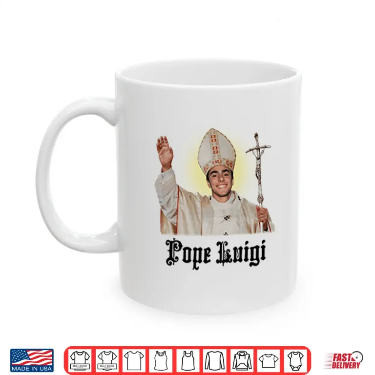 Mug Pope Luigi Mangione Shirt