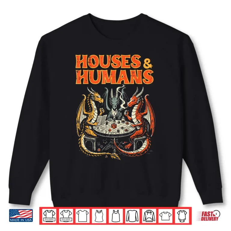 Sweatshirt Gaming Houses Humans Funny Rpg Parody Gamer Shirt 2