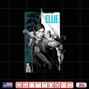 Ellie Bow And Arrow Leaves Video Game Shirt 4 Design Ellie Bow and Arrow Leaves Video Game Shirt 2