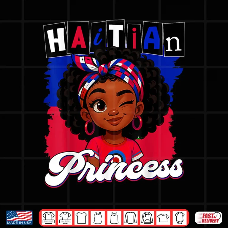 Design Haitian Princess Ayiti Pride Haiti Flag Day Girls Gifts Shirt 2