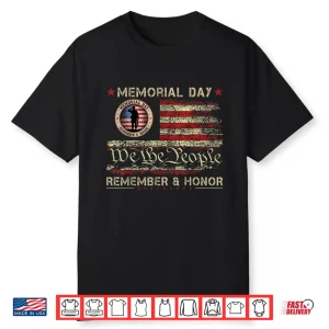 Veterans Day 2025 Usa Memorial Day Red Poppy Flower Military Shirt