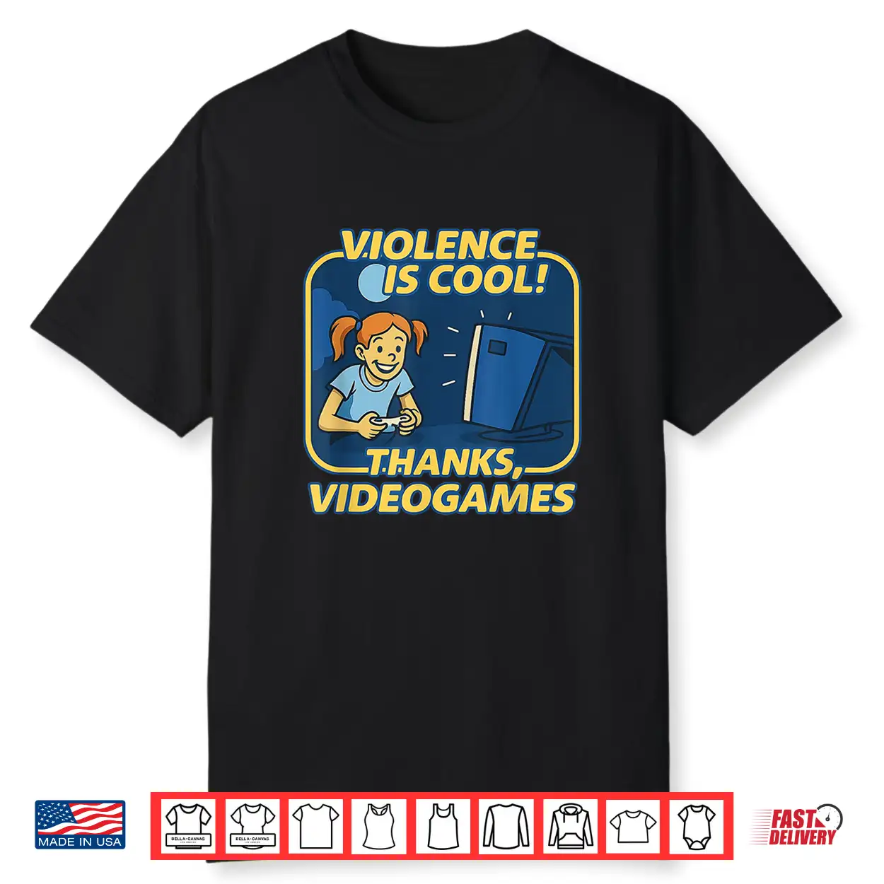 Violence Is Cool Thanks Video Games Shirt Violence Is Cool Thanks Video Games Shirt